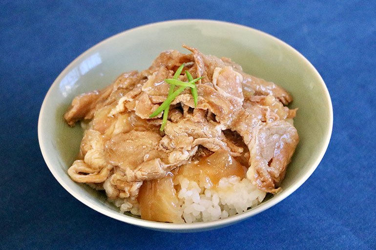 金時豚の「豚丼」